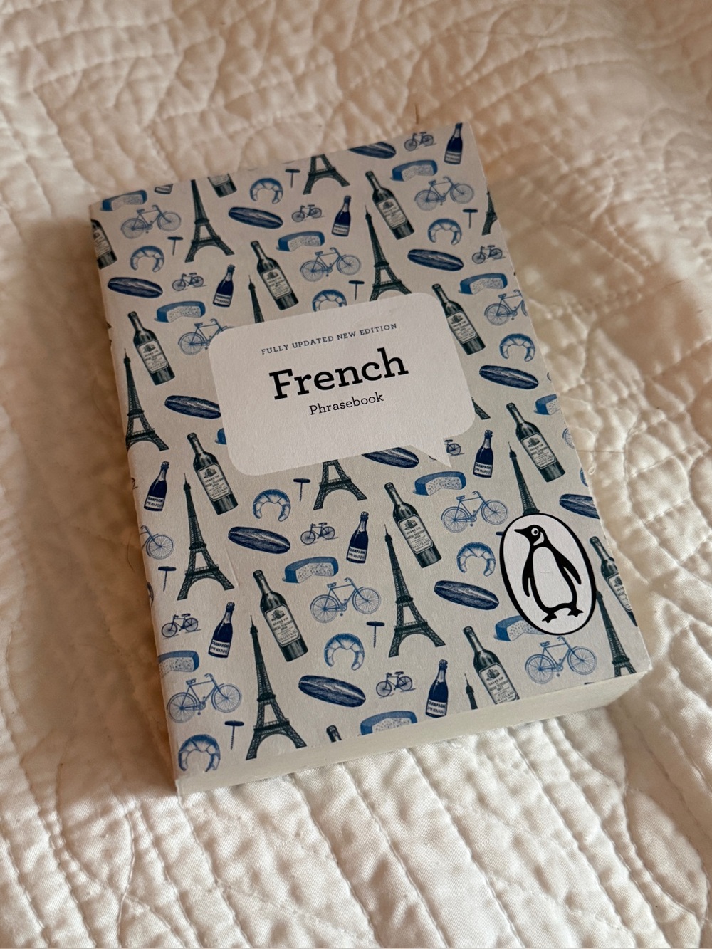 Penguin French Phrasebook with Blue Parisian Icons